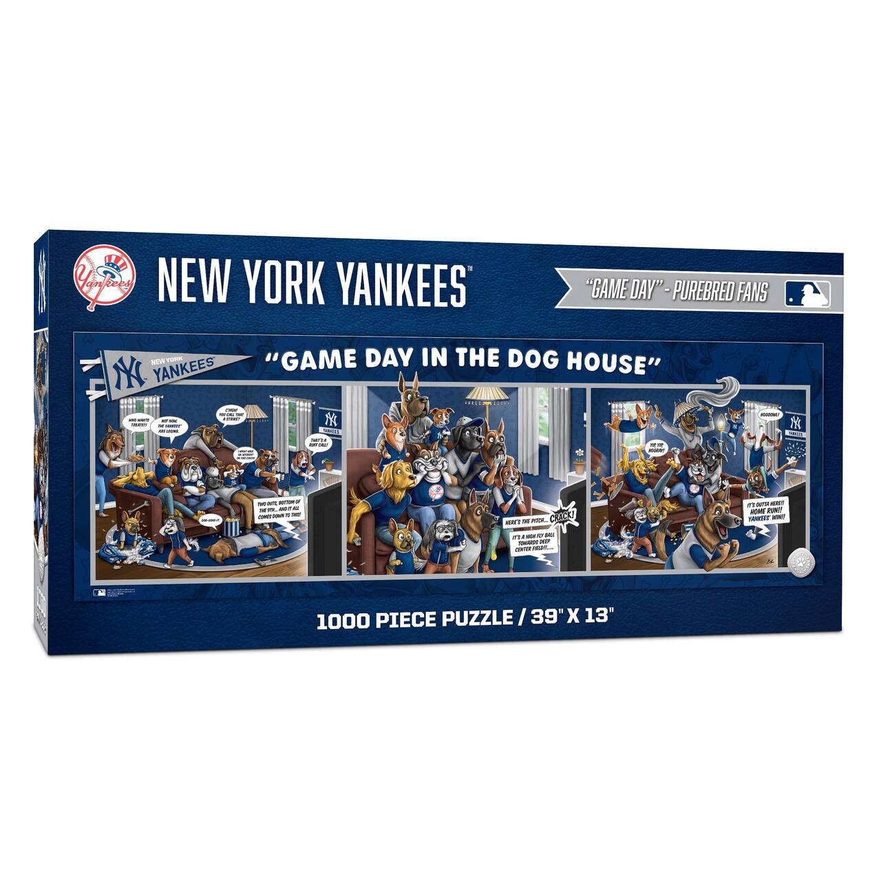MLB Game Day in the Dog House 1,000 Piece Puzzle